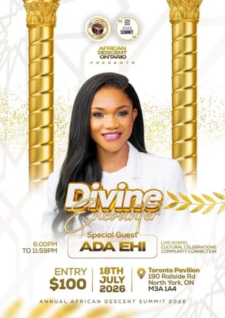 Toronto : African Descent Ontario To Host Nigeria Stat Ada Ehi In Mega Concert - The Hoima Post -