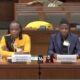 Meddie Ssentongo, Horst Backe, Christopher Nkambwe and Steven Kabuye appearing before a Canadian Parliamentary Committee to testify on the status of LGBTQI people in Uganda.
