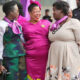 Parliament Speaker Anita Among and two supporters at Mothers Day Breakfast. (Photo courtesy of Parliament of Uganda)
