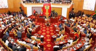 Parliament of Ghana in session. (Photo courtesy of Parliament of Ghana via Facebook)