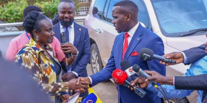 Ssenyonyi Hands Over Office of Leader of Opposition Ahead of New Parliamentary Leadership