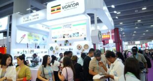 Ugandan stall at the Canton fair