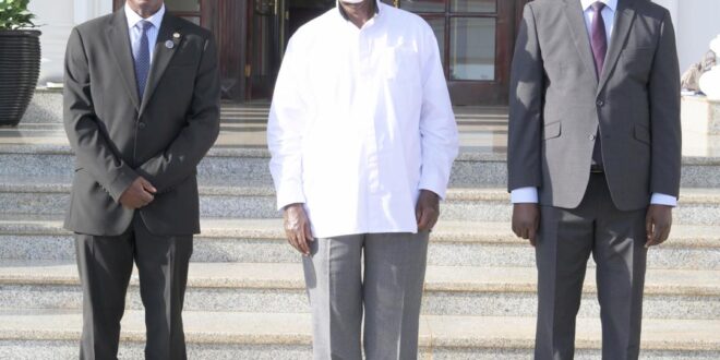 President Museveni President Over Swearing Ceremony of Deputy Chief Justice Moses Kazibwe