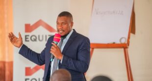 Brian Ddamba SME Business Development Manager, addressing School owners during a School Bridge Financing seminar