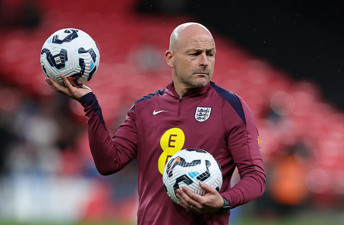 Lee Carsley managing England on an interim basis.