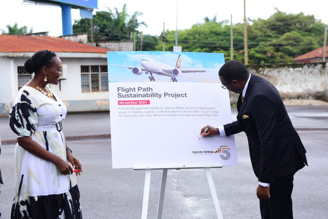 Uganda Airlines moves to mitigate bird strikes around Entebbe Airport