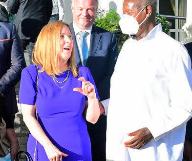 Sharon Slater, president of Family Watch International, meets with Ugandan President Yoweri Museveni in April 2023. (Photo courtesy of X)