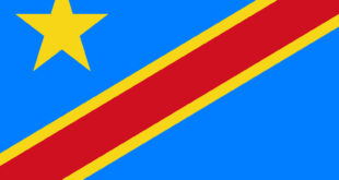 Flag of the Democratic Republic of Congo.
