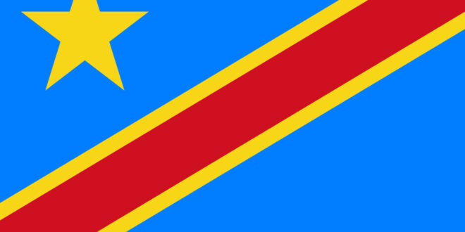 Flag of the Democratic Republic of Congo.