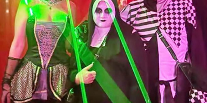 Costume party in Tomsk, Siberia. (Photo courtesy of Novaya Gazeta Europe)