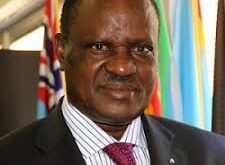 AMB KATUNGWE FLIES IN FROM BRUSSELS TO HUNT FOR VOTES