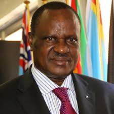 AMB KATUNGWE FLIES IN FROM BRUSSELS TO HUNT FOR VOTES