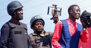 Dismissed Cop Ampe Campaigns for Bobi Wine in Ngora