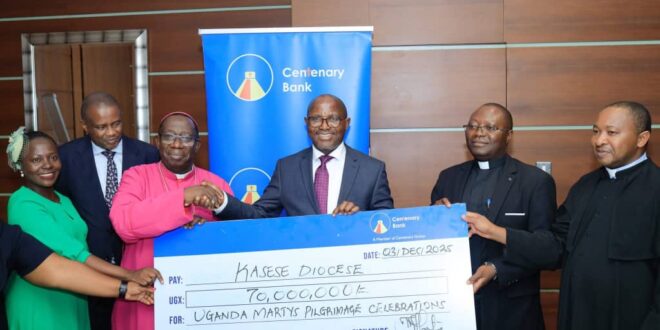 HUGE BOOST Centenary Bank contributes Sh70 million to Kasese Diocese