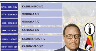 INDEPENDENT CANDIDATE ATUMANYARUHANGA BENSON HOME COMING SHAKES RUHINDA CONSTITUTIENCY VOTERS