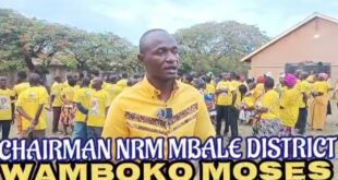 Mbale District NRM Chairman Wambogo Moses Intensifies Grassroots Mobilization in