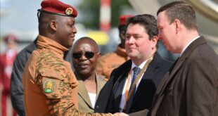 Burkina Faso President Ibrahim Traoré meets with Russian officials in 2025. (Photo courtesy of Anadolu Ajansı)