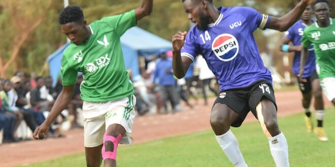 UCU Makerere set for AUUS football final showdown in Mukono