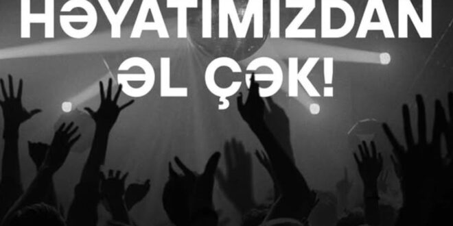 Graphic from the Azerbaijan LGBTQ organization Qiy Vaar states, "Get Out of Our Lives"