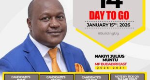 Budadiri Easts Nakiyi To Resume Campaigns Today As We Near