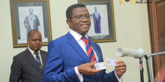 Katikiro Mayiga Receives Renewed National Identity Card urge People to