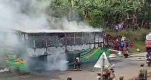 Link Bus Catches Fire While In Its Transit Along Kasese–Fort