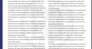 Members of Korean Religious Affiliation Push for Fair Hearing