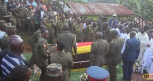 13 gun salute as Major General Sande is laid to