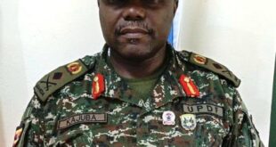 CDF Appoints Brigadier Jackson Pande Kajuba New Armoured Division Commander