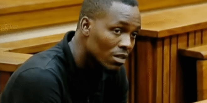 Accused number two in Senzo Meyiwa murder trial , Bongani Ntanzi seen appearing in court.