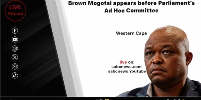 LIVE Brown Mogotsi appears before Ad Hoc Committee