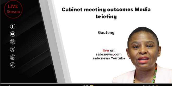 LIVE Cabinet meeting outcomes Media briefing
