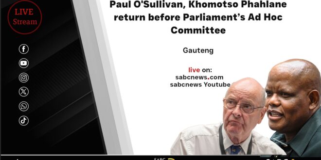 LIVE OSullivan Phahlane return before Ad Hoc Committee