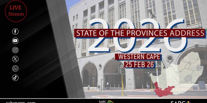 LIVE Western Cape SOPA 2026