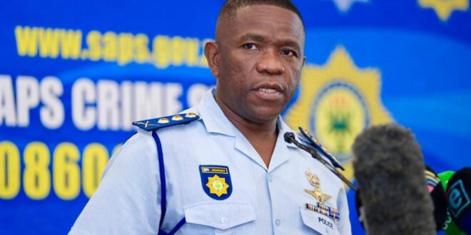 KwaZulu-Natal Police Commissioner Nhlanhla Mkhwanazi.