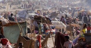 Camp for displaced persons in El Fasher, Sudan.