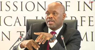 Suspended Deputy National Police Commissioner, Shadrack Sibiya is giving evidence at the Madlanga Commission of Inquiry in Pretoria on February 24, 2026.