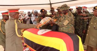 Thirteen Gun Salute as Maj Gen Francis Takiriwa Laid to Rest
