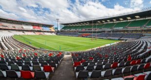 A view of the Toyota Stadium in Bloemfontein in the Free State.