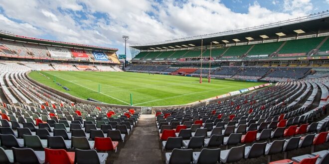 A view of the Toyota Stadium in Bloemfontein in the Free State.