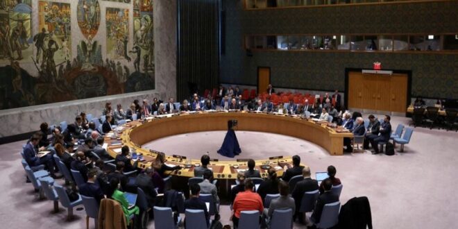 The United Nations Security Council (UNSC) holds a meeting at UN headquarters in New York City, United States (US) on October 16, 2024.