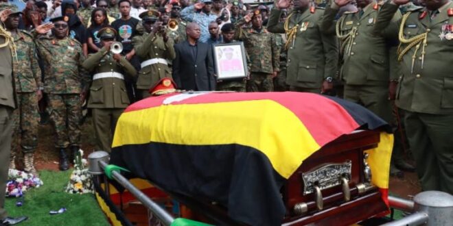 UPDF Former Armoured Division Commander Maj Gen Deus Sande Laid