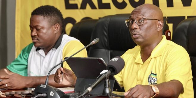ANC Limpopo secretary Reuben Madadzhe addresses media on preparations for the upcoming elective conference in this image captured on 18 March 2026.