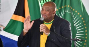 Sport, Arts and Culture Minister Gayton McKenzie addresses Human Rights Day event at AR Abass Stadium in Kimberley, Northern Cape on March 21, 2026.