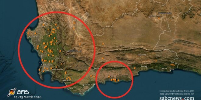 Cape Town firefighters call in air support to battle Hout