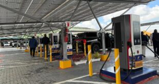 Phase One of City Power’s Electric Vehicle (EV) charging station at the City Power Head Office.