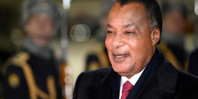 Congo Republic President Denis Sassou Nguesso attends a welcoming ceremony at Kazan Airport upon his arrival to participate in the BRICS summit, Russia on October 22, 2024.