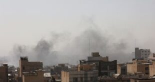 Smoke rises following an explosion, after Israel and the U.S. launched strikes on Iran, in Tehran, Iran on February 28, 2026.