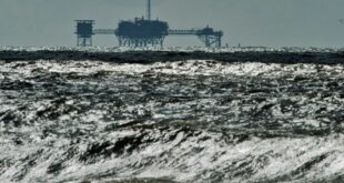 FILE : An oil and gas drilling platform.