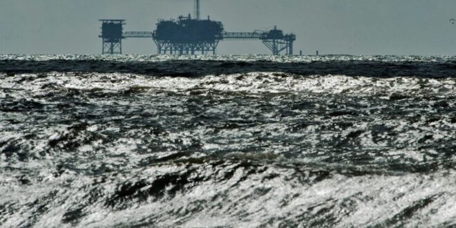 FILE : An oil and gas drilling platform.